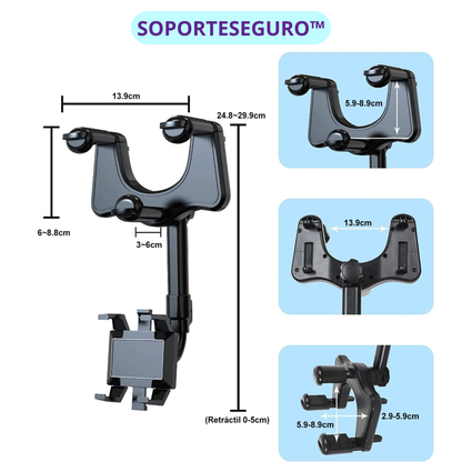 SoporteSeguro™ Ajustable con Rotación 360°