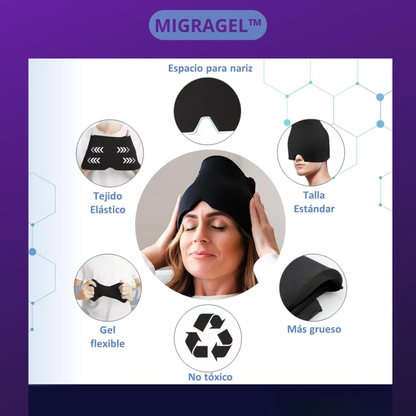 MigraGel™ Gorro Gel para Migraña