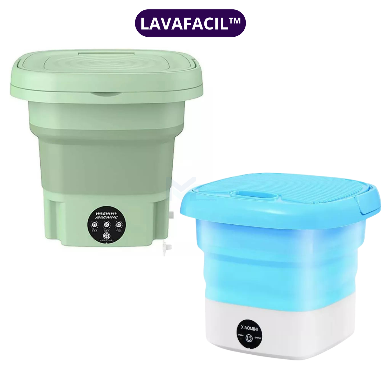 LavaFácil™ Mini Lavadora 4 en 1  (Lavadora, centrifugadora, plegable y portátil)