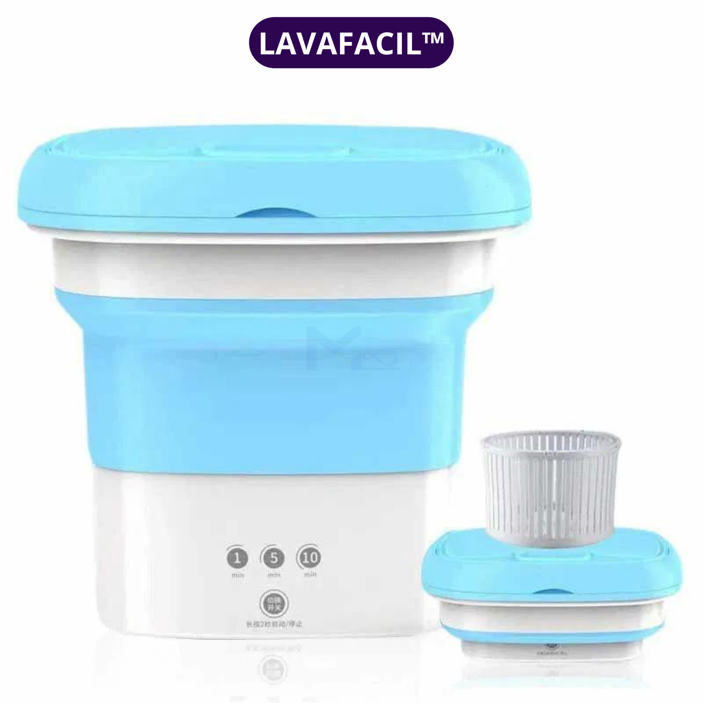 LavaFácil™ Mini Lavadora 4 en 1  (Lavadora, centrifugadora, plegable y portátil)