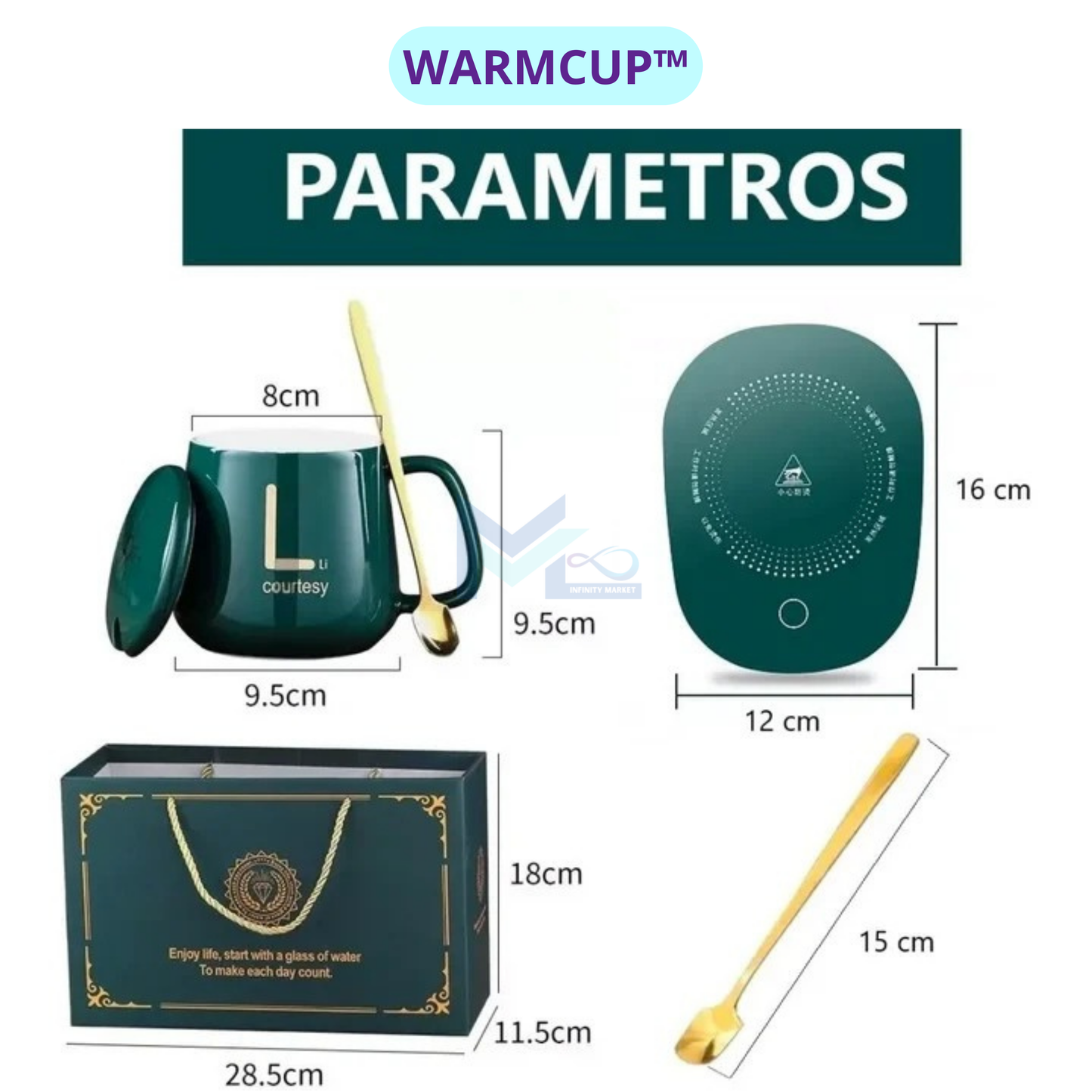 WARMCUP™ Taza con calentador eléctrico