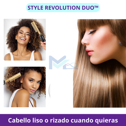 Style Revolution Duo™ alisador y rizador de cabello ultra rápido