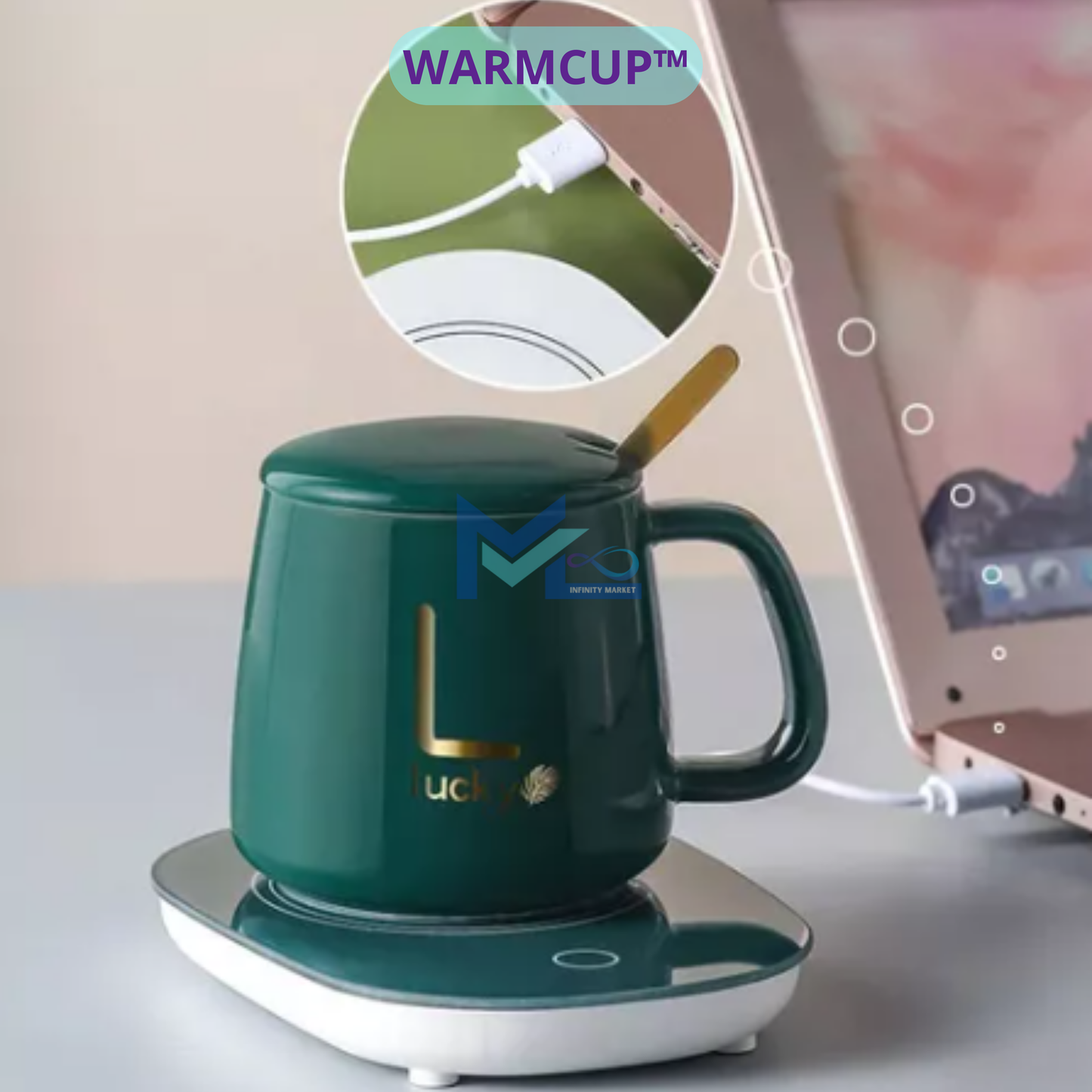 WARMCUP™ Taza con calentador eléctrico