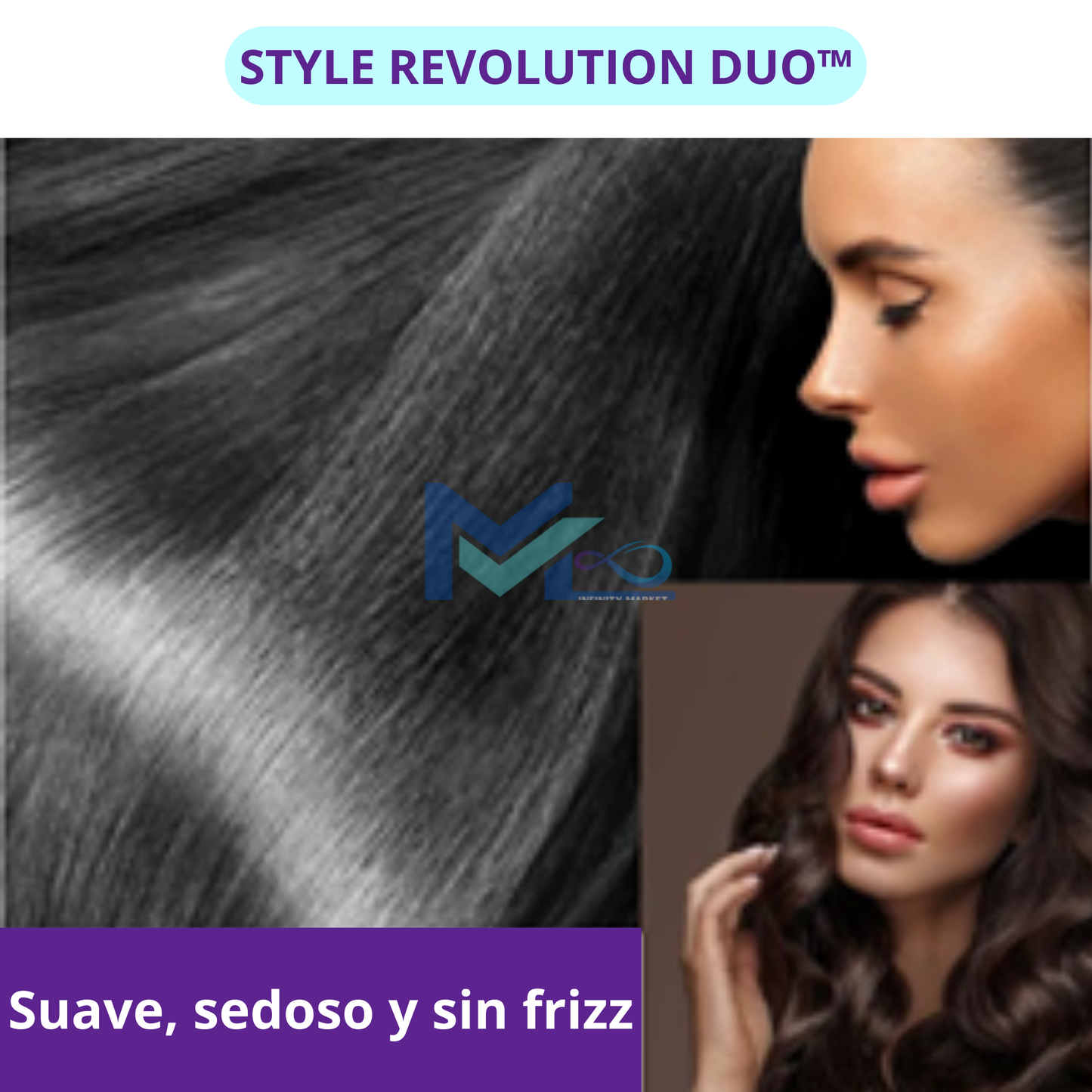 Style Revolution Duo™ alisador y rizador de cabello ultra rápido