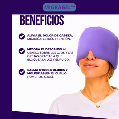 MigraGel™ Gorro Gel para Migraña