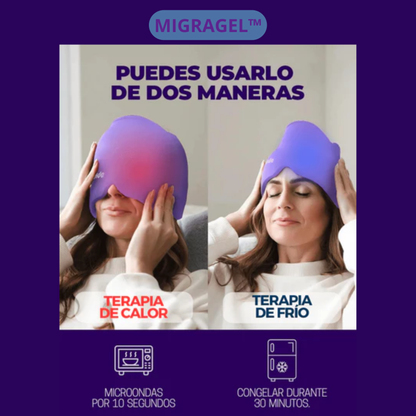 MigraGel™ Gorro Gel para Migraña